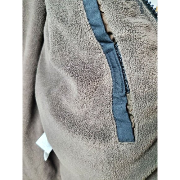 COLUMBIA Black/Brown Warm FLEECE-LINED WINTER JACKET Ski Gear Hike Coat Women XL - Picture 10 of 10